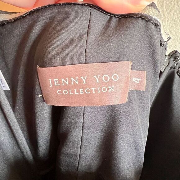 Jenny Yoo Aidan Convertible Strapless Chiffon Gown Size 4 - Picture 7 of 8